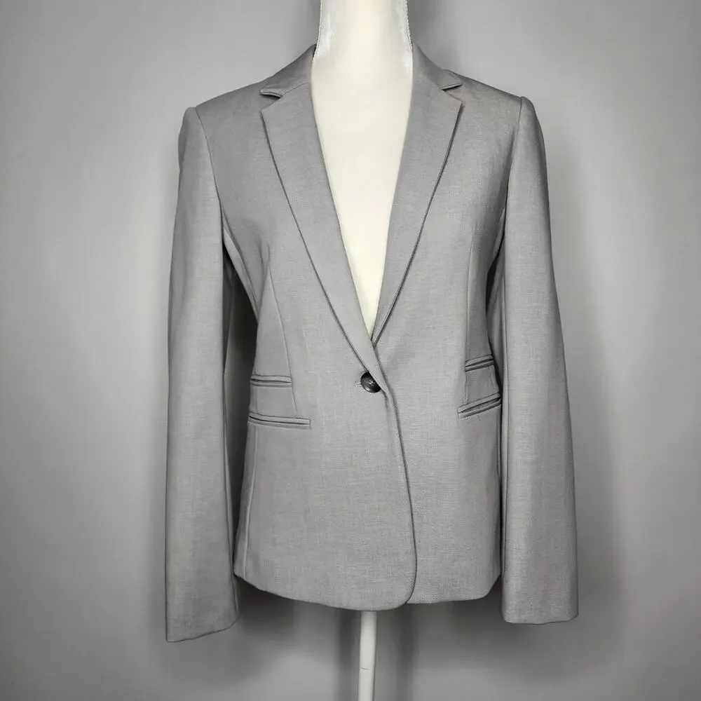 Express Gray Blazer Suit Jacket Women's Size 8